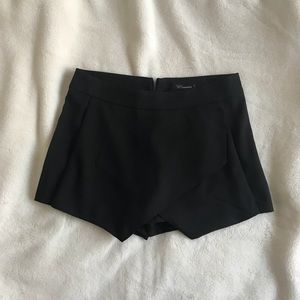 Black Asymmetrical Skirt/Shorts